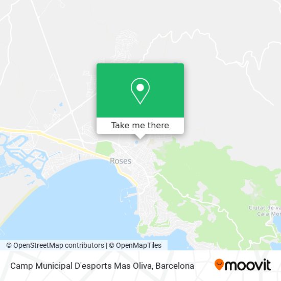 Camp Municipal D'esports  Mas Oliva map