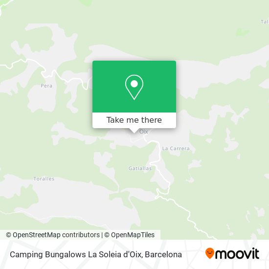 Camping Bungalows La Soleia d'Oix map