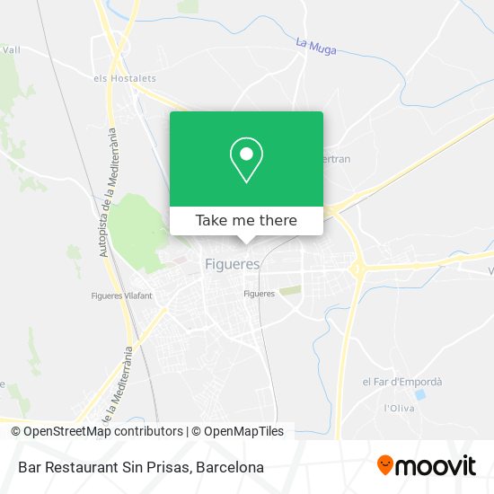 Bar Restaurant Sin Prisas map
