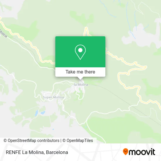 RENFE La Molina map