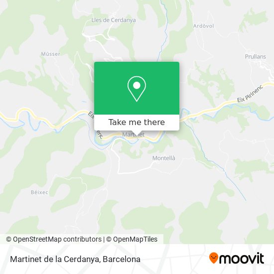 Martinet de la Cerdanya map