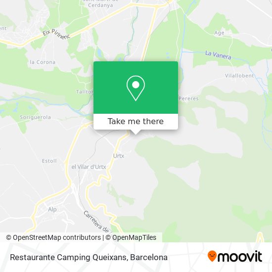 Restaurante Camping Queixans map