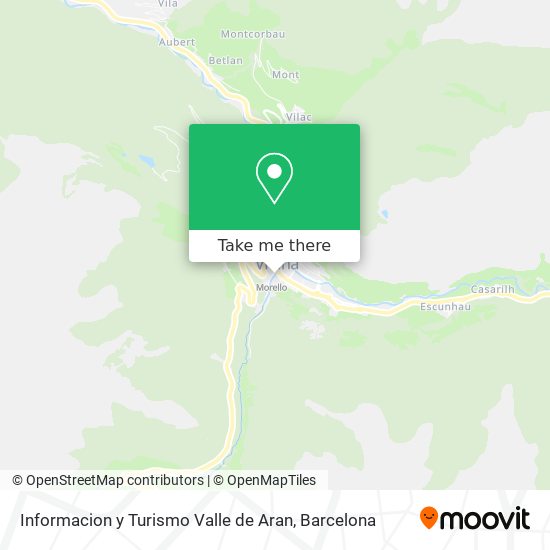 Informacion y Turismo Valle de Aran map