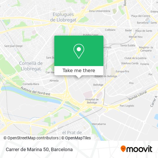 Carrer de Marina 50 map