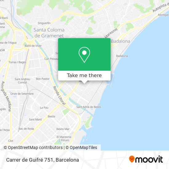 mapa Carrer de Guifré 751