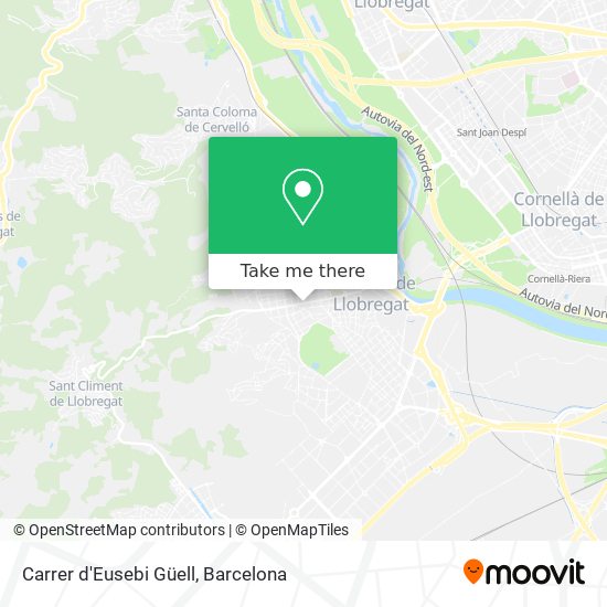 Carrer d'Eusebi Güell map
