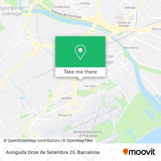 Avinguda Onze de Setembre 26 map