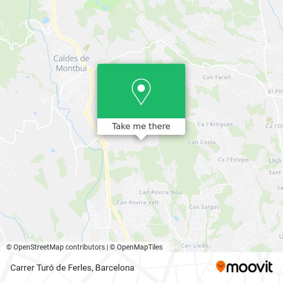 Carrer Turó de Ferles map
