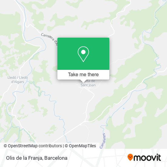 mapa Olis de la Franja