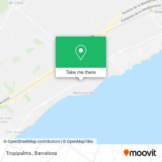 Tropipalms. map