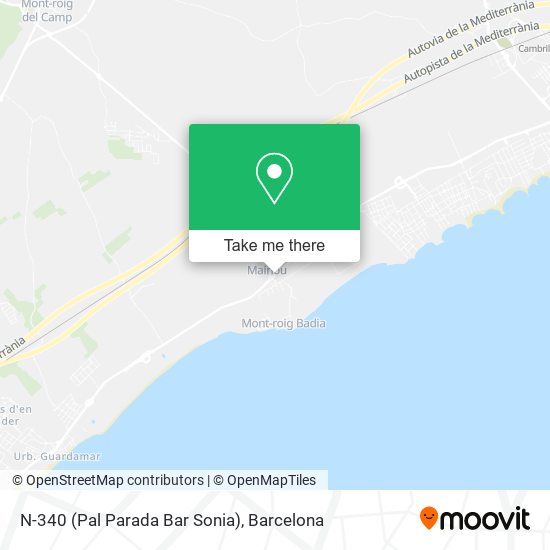 N-340 (Pal Parada Bar Sonia) map