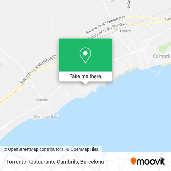 Torrente Restaurante Cambrils map