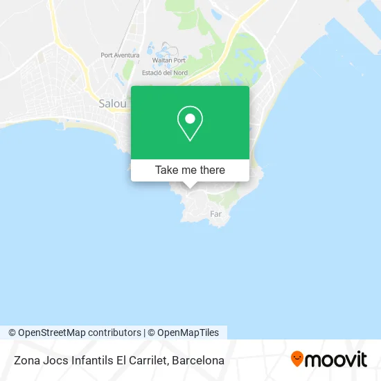 Zona Jocs Infantils El Carrilet map