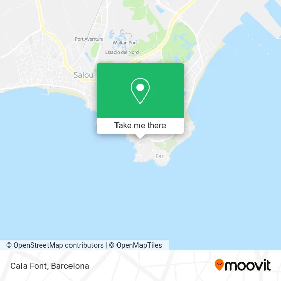 Cala Font map