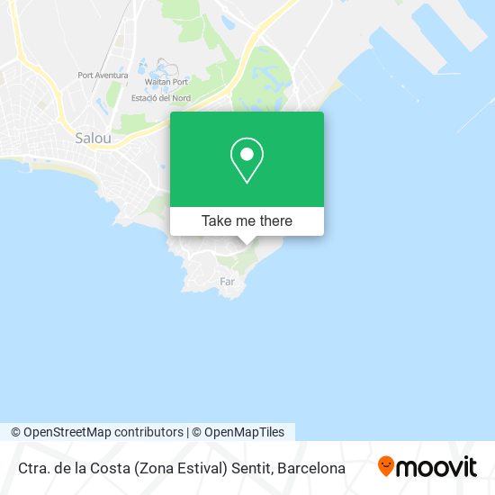 Ctra. de la Costa (Zona Estival) Sentit map