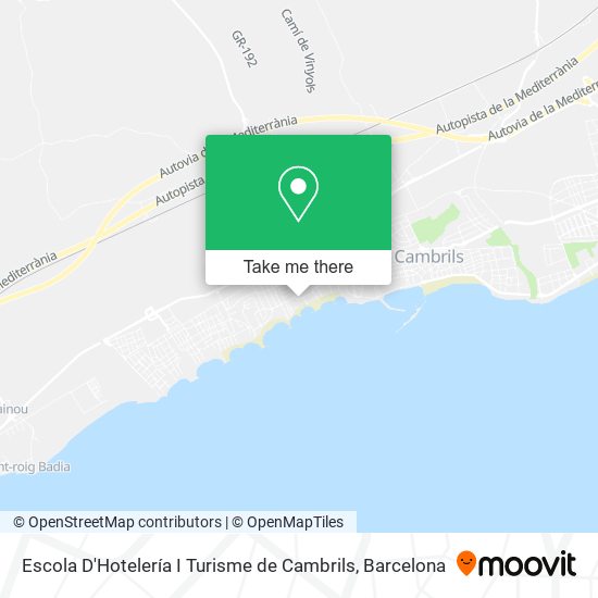Escola D'Hotelería I Turisme de Cambrils map
