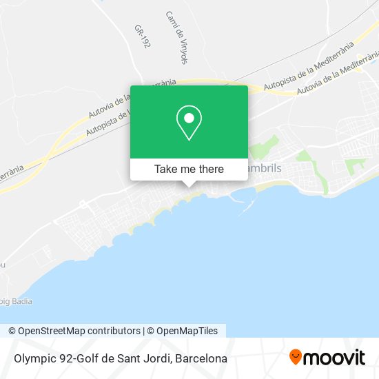 Olympic 92-Golf de Sant Jordi map