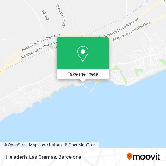 Heladería Las Cremas map