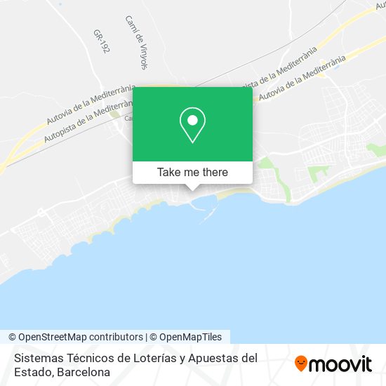 Sistemas Técnicos de Loterías y Apuestas del Estado map