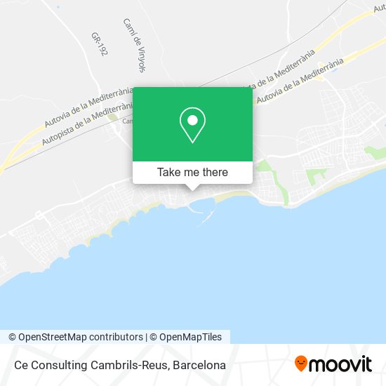 Ce Consulting Cambrils-Reus map