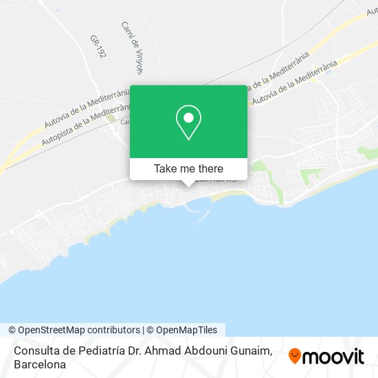 Consulta de Pediatría Dr. Ahmad Abdouni Gunaim map