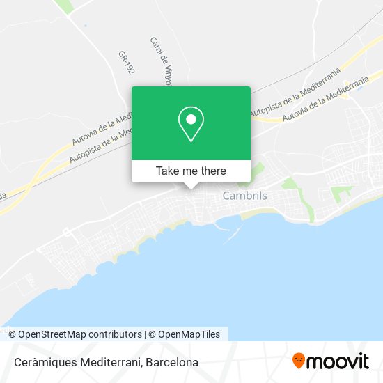 Ceràmiques Mediterrani map