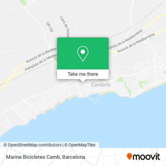 Marine Bicicletes Camb map