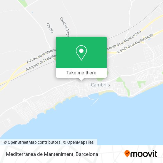 Mediterranea de Manteniment map