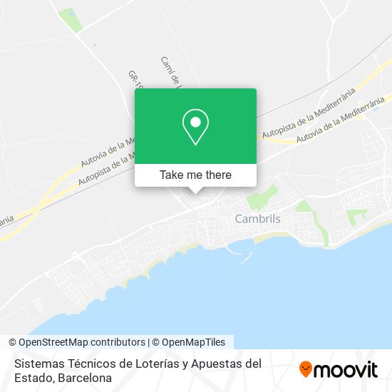 Sistemas Técnicos de Loterías y Apuestas del Estado map