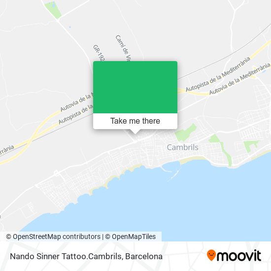 Nando Sinner Tattoo.Cambrils map