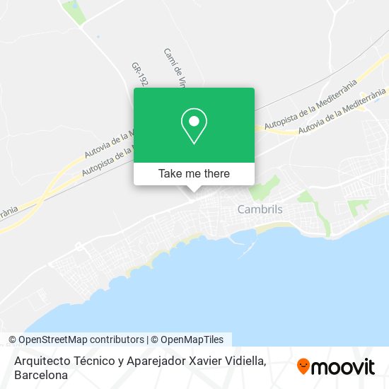 Arquitecto Técnico y Aparejador Xavier Vidiella map