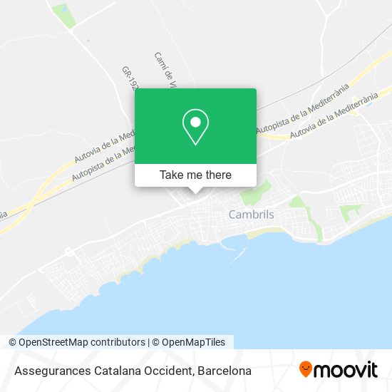 Assegurances Catalana Occident map