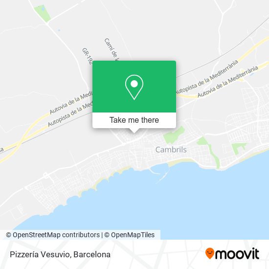 Pizzería Vesuvio map