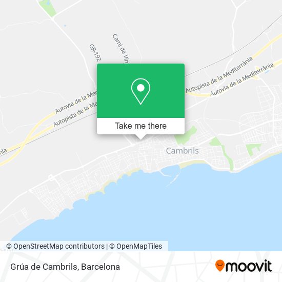 Grúa de Cambrils map