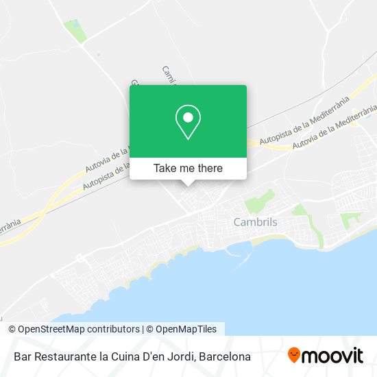 Bar Restaurante la Cuina D'en Jordi map