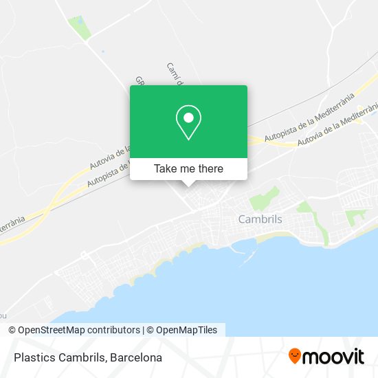 Plastics Cambrils map