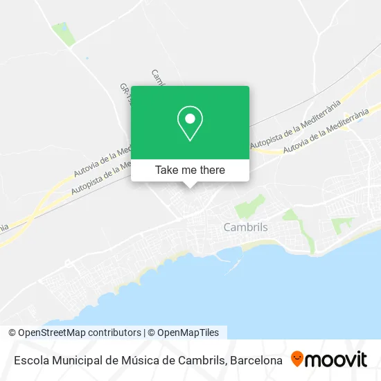 Escola Municipal de Música de Cambrils map