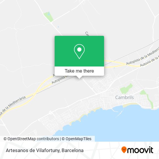 Artesanos de Vilafortuny map