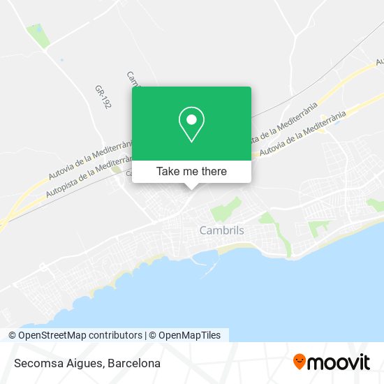 Secomsa Aigues map