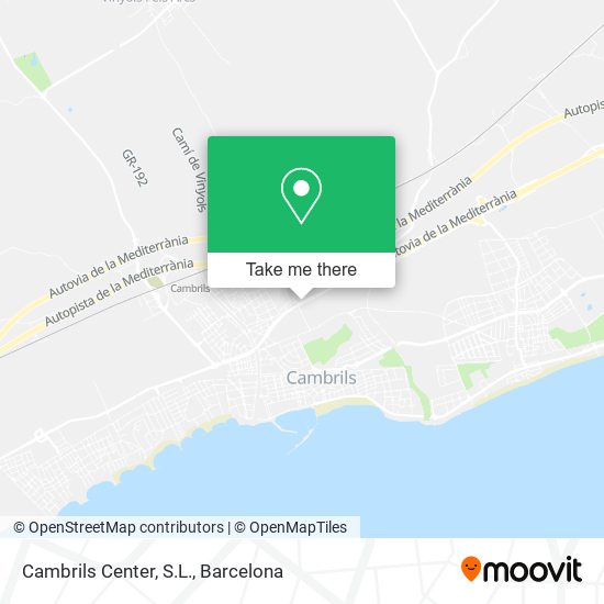 Cambrils Center, S.L. map