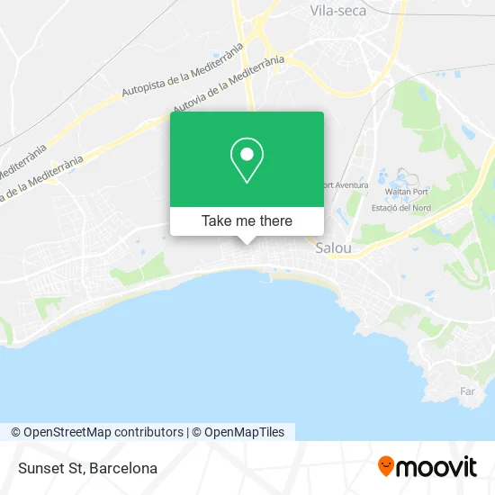 Sunset St map