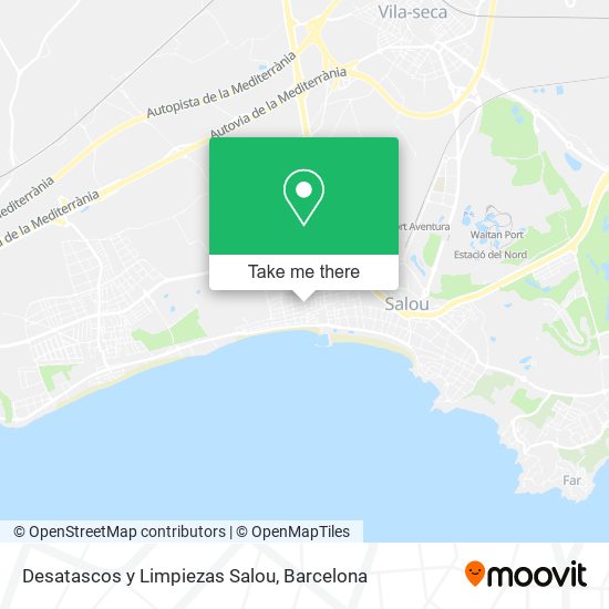 Desatascos y Limpiezas Salou map
