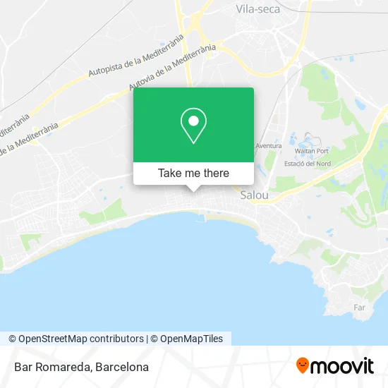 Bar Romareda map
