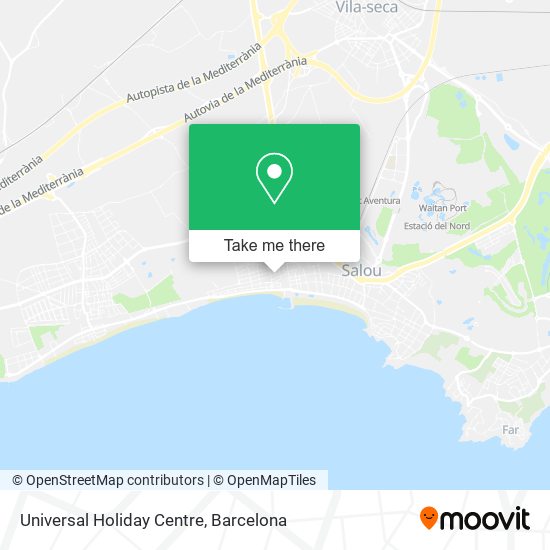 Universal Holiday Centre map