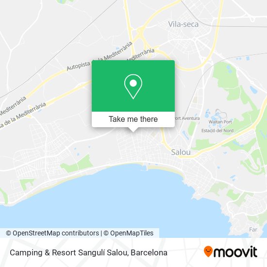 Camping & Resort Sangulí Salou map