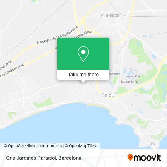 Ona Jardines Paraisol map