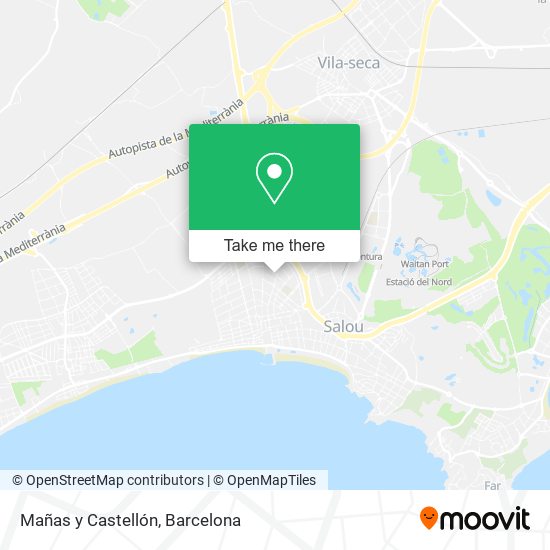 Mañas y Castellón map