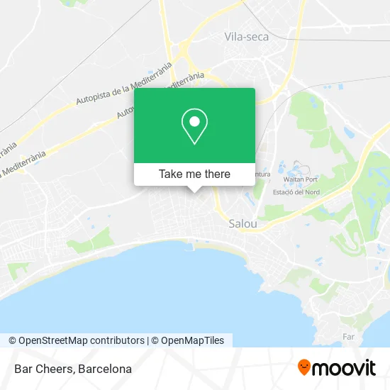 Bar Cheers map