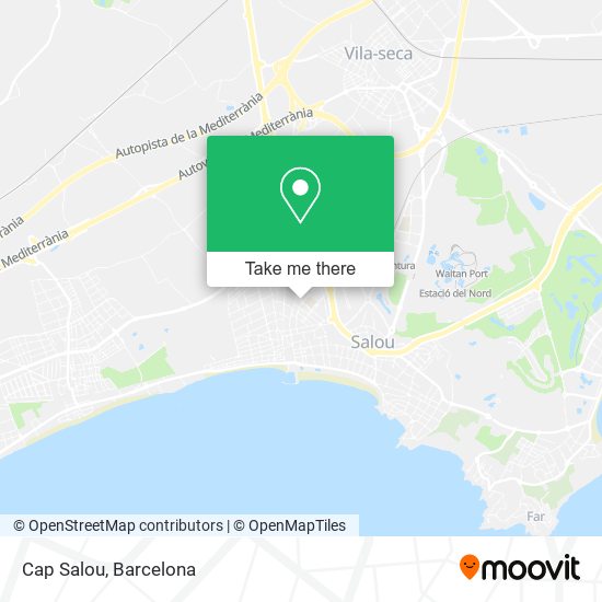 Cap Salou map