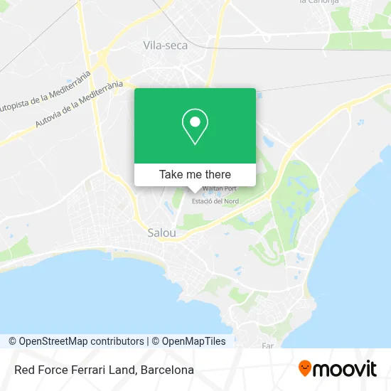 Red Force Ferrari Land map